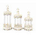 Toscana Flower Printed Glass Polystone Canister (Set of 3)