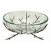 Urban Trends Modern Glass Bowl Metal Stand