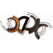 Metro Metal Wall D&eacute;cor with Brown / Orange Shades