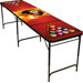 8 Ball Fire Beer Pong Table in Black Aluminum