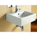 6.25" X 17.87" Square Wall Mount Bathroom Sink
