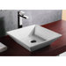 17.52" X 7.52" Square Bathroom Vessel Sink