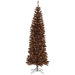 9' Artificial Pencil Christmas Tree with Clear Lights in Mocha