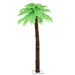 7' Chartreuse Palm Tree with Clear Lights