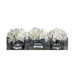Floral Artificial Potted Premium Mini Hydrangea in White (Set of 3)