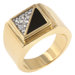 Gemini Cubic Zirconia Men's Ring