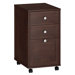 Grand Expressions Three-Drawer Mobile File with Locking Drawers in Warm Molasses Finish