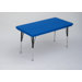 Large Rectangular Plastic Activity Table with Short Legs