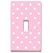 Pink Gingham Decorative Light Switchplate Cover - Single Toggle Switch