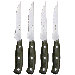Cutlery 4 Piece Triple Rivet Pistol Handle Steak Knife Set