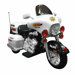 Police Motorcycle Ride-On in White