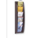 1/3 Letter Quick Fit Systems Literature Display with Five Pockets in Black