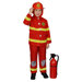 Boy Fire Fighter Children's Costume in Red