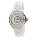 Women's Sport Bezel Rose - Gold Accent Watch in White