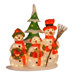 Pre-Lit Tinsel Snowman Family