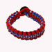 Red with Multi Color Paracord Bracelet