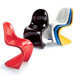Miniatures - Set of Five Panton Chairs by Verner Panton