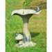 Fishing Frog on Mushroom Bird Statue