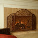 Provincial 3 Panel Iron Fireplace Screen