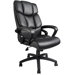High-Back Leather Executive Chair with Arms