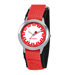 Kid's Stainless Steel Time Teacher Watch in Red