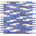 Elida Glass 13" x 14" Mosaic in Ocean Brick