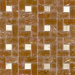 Elida Glass 12" x 12" Mosaic in Glass Eye