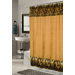 Animal Instincts Panthera Faux Fur Trimmed Shower Curtain