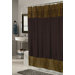 Animal Instincts Sheena Faux Fur Trimmed Shower Curtain