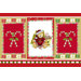 Christmas Bear Expanded Foam Vinyl Placemat (Set of 4)