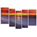 Hand Painted "Twilight Shore" 5-Piece Canvas Art Set