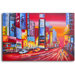 Hand Painted "Fast Track" Oil Canvas Art