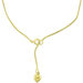 Caribe Gold 14k Gold over Silver 10 inches Heart Charm Anklet