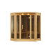 3 Person Far Infrared Carbon Corner Hemlock Sauna