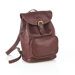 Leather Backpack with Zippered Pocket