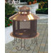 Small Solid Copper Pagoda Fireplace