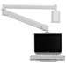 Long Reach LCD Monitor Arm with Front Keyboard Holder / Monitor Back Cable Cover