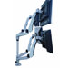 Four Monitor Desk Mount Spring Arm Quick Release