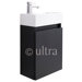 Zone Wall Hung Basin and Cabinet in Black Wood