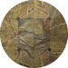 Casual Fireside 27" Round Rainforest Lazy Susan with Stand