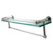 Universal 22" Glass Shelf with Towel Bar and Rail