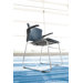 Multi Use Vinyl Seat and Back Stacker Chair with Removeable Arms