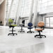 Vinyl 24 Hour Computer Confrence Chair with Arms
