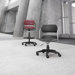 Height Adjustable Armless Plastic Swivel Stool
