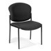 Fabric Upholstered Armless Stacking Chair
