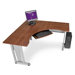 60" x 24" L-shaped Workstation