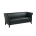 Leather Sofa with Open Wing