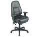 Deluxe Multi Function Mid-Back Leather Office Chair with Arms