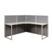 Box Office Four Panels and 90 Degree L Shape Desk