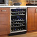 Silhouette 51 Bottle Freestanding Dual Zone Wine Cooler